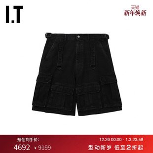 VETEMENTS男装 潮流酷感宽松直筒裤 阔腿裤 新款 SS100BMM 牛仔短裤