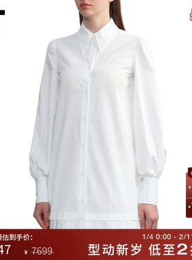 IT OFF-WHITE c/o VIRGIL ABLOH™女装褶裥拼接衬衫裙短裙080101XM