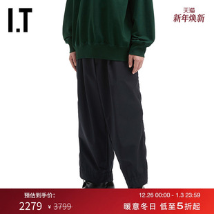 褶饰长裤 阔腿裤 新款 简约基础款 P18124MP 纯色休闲裤 kolor男装