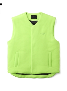 IT We11Done女装抓绒马甲新款时尚亮眼logo刺绣宽松背心025ULMXL