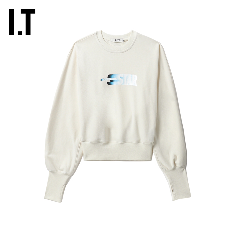 ITSJYP套袖式圆领卫衣