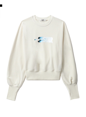 IT SJYP女装套袖式圆领卫衣新品简约时尚灯笼袖合身套头衫0800XK