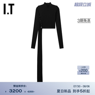 Ann 长袖 Demeulemeester女装 短上衣WS2233XO T恤新款 多袢带修身