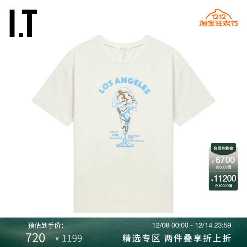 ITrag&bone短袖T恤青春甜美