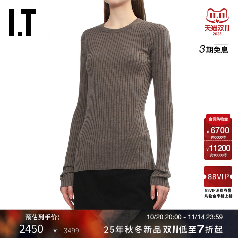 ITHELMUTLANG修身露背针织衫