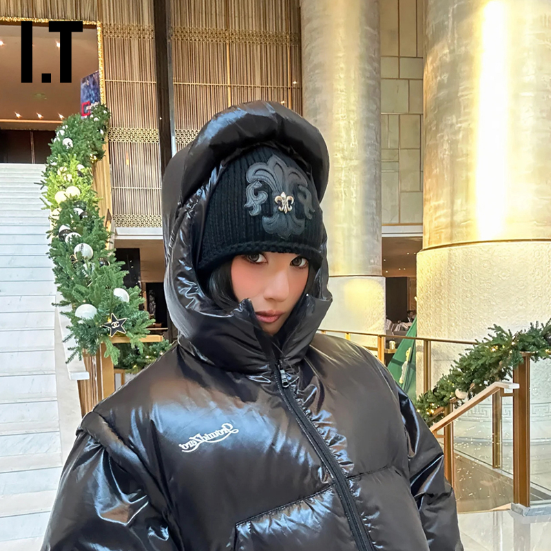 ITGROUNDZERO连帽拉链羽绒服