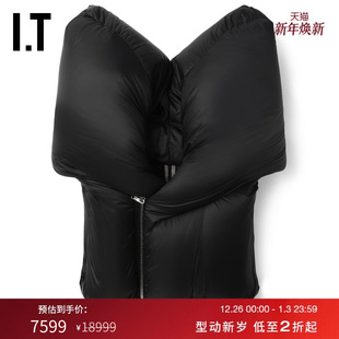 羽绒服新款 廓形无袖 Owens男装 夸张设计感拉链羽绒短背心 Rick