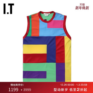 des COMME GARCONS女装 色彩感拼接中长款 MT0230XM 背心新款 CDG