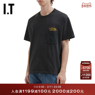 IT CHERRY LOS ANGELES男装短袖T恤新款休闲基础款半袖07ABLKMQ