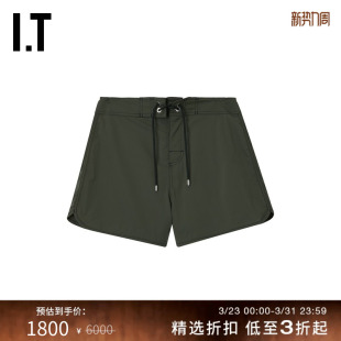 休闲短裤 新款 时尚 饰直筒裤 SANDER女装 酷感车线装 102J20XO JIL