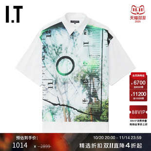 des GARCONS 衬衫 CDG 文艺潮流 饰短袖 COMME 图案装 HOMME男装