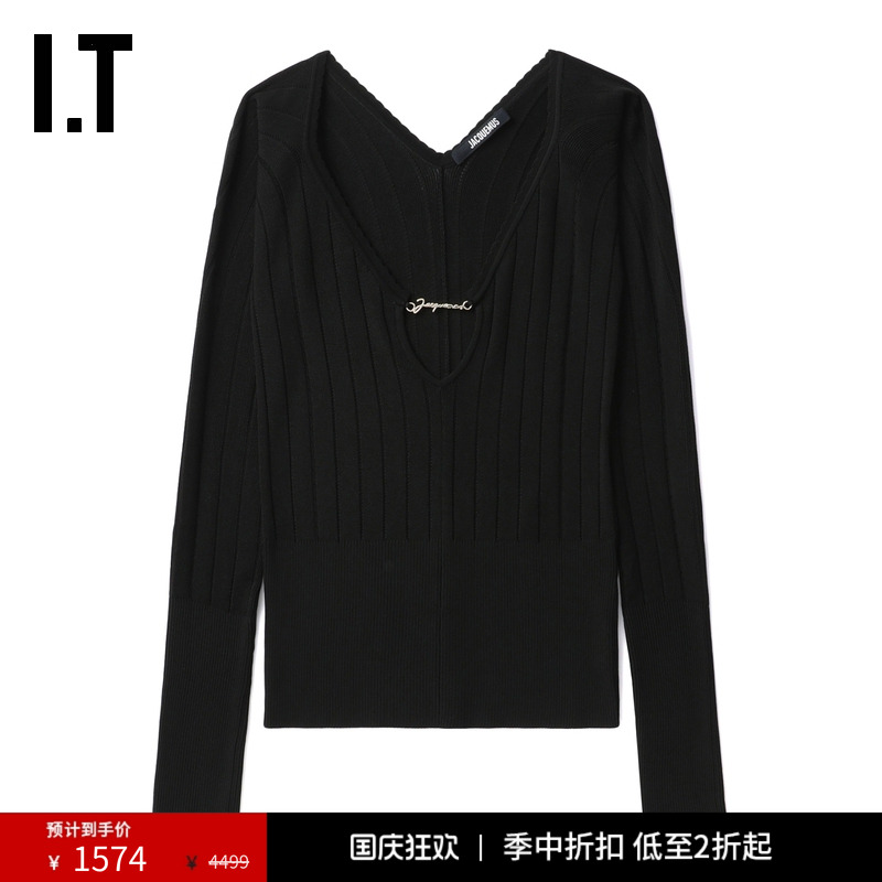 ITJACQUEMUS修身长袖针织上衣