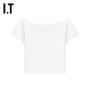 IT LouLou Studio女装露脐短袖T恤新款时尚辣妹修身短上衣OLIRYXP