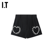 甜美热辣水钻缀饰镂空爱心热裤 58171 休闲短裤 新品 Area Nyc女装