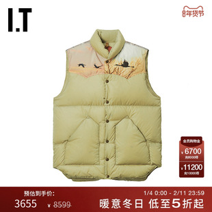 IT NEEDLES男装两面穿羽绒马甲新款时尚质感羽绒背心外搭RW4315MP