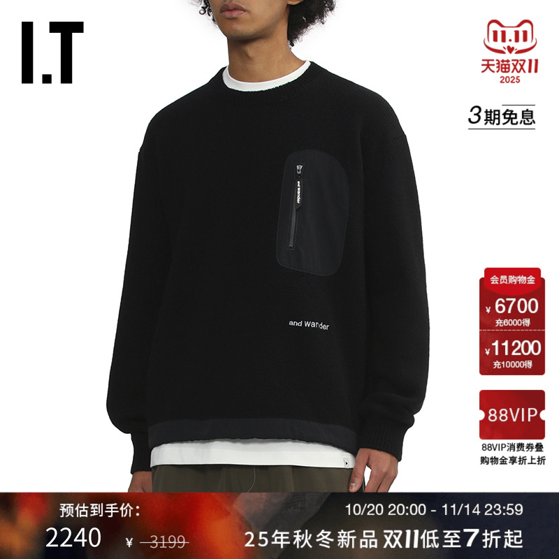 ITandwander圆领针织上衣