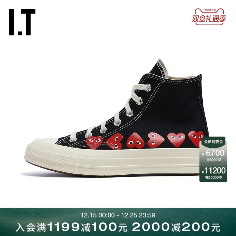 IT高帮帆布鞋休闲鞋时尚街头感