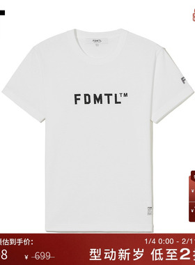 IT FDMTL男装合身短袖T恤新款简约时尚logo刺绣圆领半袖24TE15XM