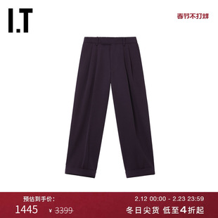 IT MARKAWARE男装宽松锥形裤西装裤新款时尚通勤西裤长裤1PT01CMP