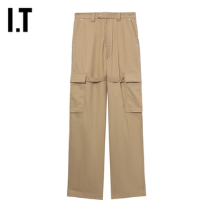 IT AMBUSH女装阔腿工装裤长裤新款个性街头饰绊带休闲裤F001S2XM