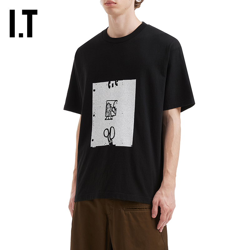 ITC.E圆领短袖T恤酷感潮流