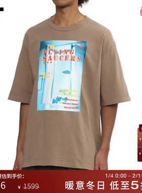 IT kolor男装宽松短袖T恤新款个性潮流图像印花圆领半袖T06204MP