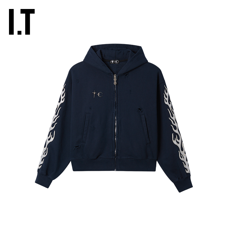 ITTHUGCLUB连帽拉链卫衣