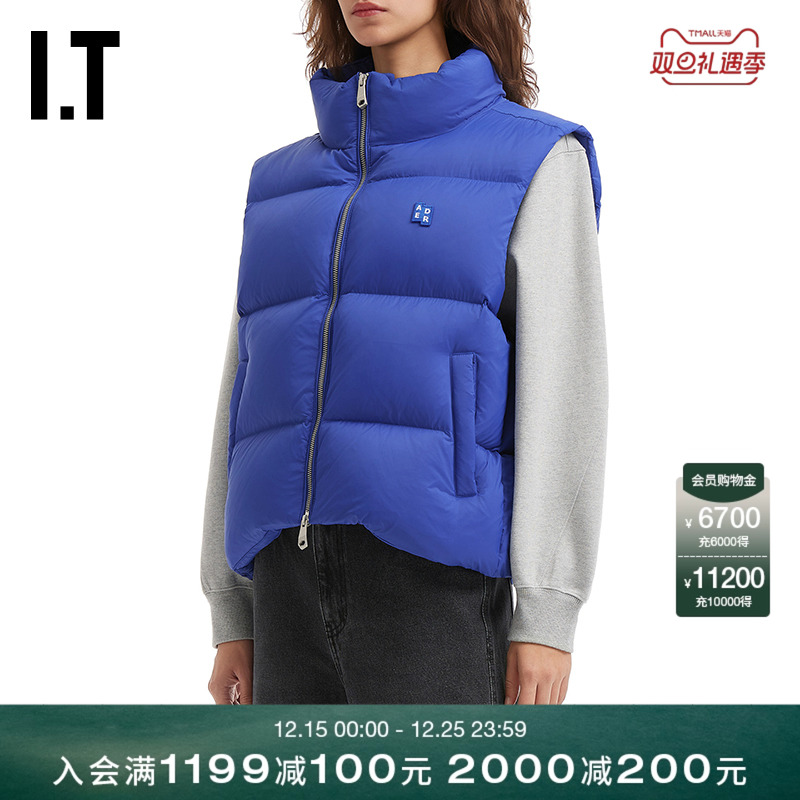 ITADERerror立领拉链羽绒马甲