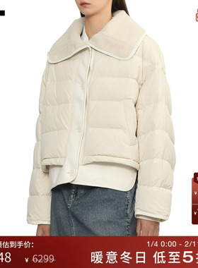 IT rag & bone女装大翻领羽绒服新款时尚简约绗缝羽绒外套2G25XP