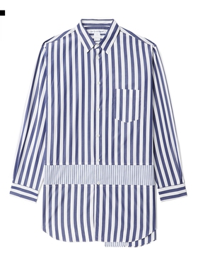 IT CDG COMME des GARÇONS SHIRT男装中长款条纹衬衫时尚潮男衬衣