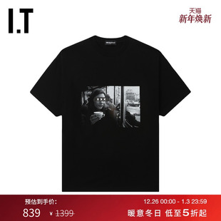 XXX男装 宽松短袖 T恤新款 潮流照片印花半袖 SELECTION 个性 GOD