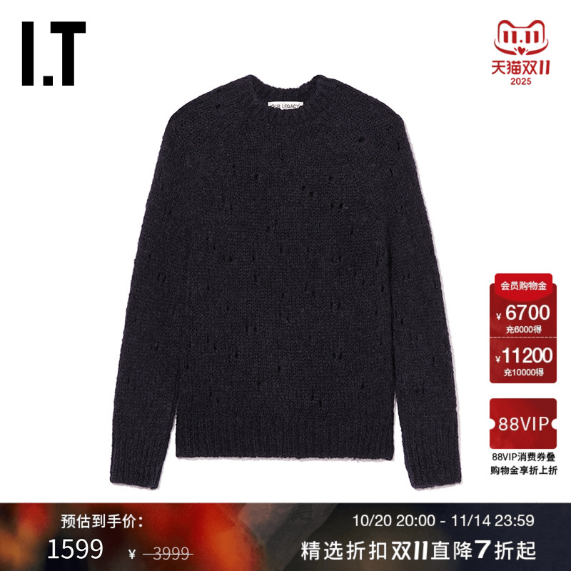 ITOURLEGACY合身镂空针织衫