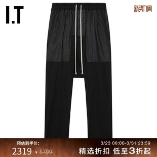 微透落裆长裤 Owens男装 新款 潮流质感休闲裤 5380CVM 直筒裤 Rick