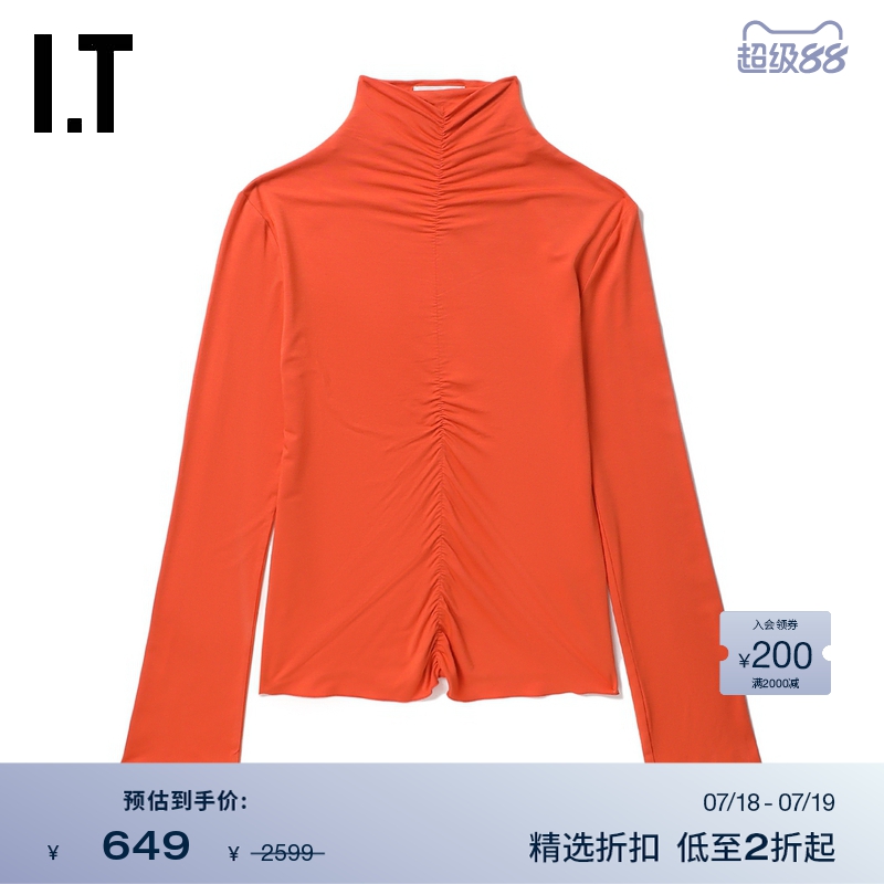 ITAVAVAV小高领长袖T恤