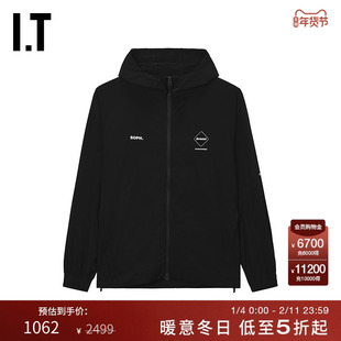 IT F.C.REAL BRISTOL男装连帽拉链夹克新款休闲户外风纯色薄外套