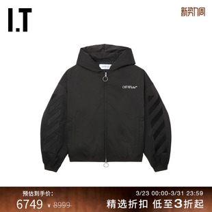宽松连帽拉链羽绒夹克 新款 OFF WHITE™情侣装