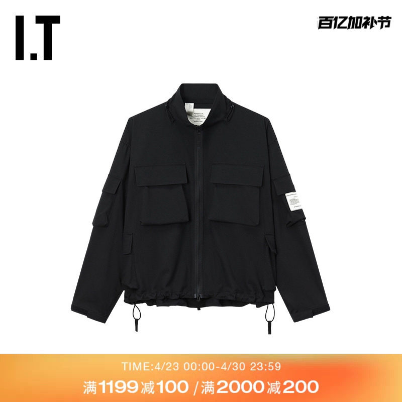 IT N.HOOLYWOOD男装立领拉链夹克新款潮酷有型宽松休闲外套01003M
