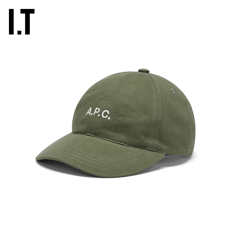 IT A.P.C.女款弯檐棒球帽26年秋季新款复古活力logo刺绣鸭舌帽