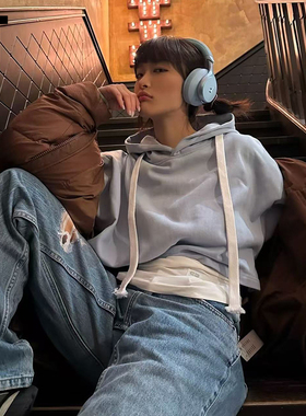 IT GROUNDZERO女装宽松直筒裤牛仔裤新款个性潮流水洗长裤MDJ9080