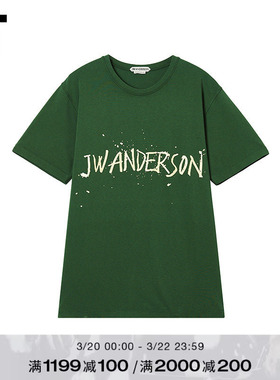 IT JW Anderson男装圆领短袖T恤新款简约潮流logo装饰半袖030736M