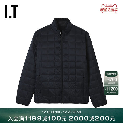 ITTAION两面穿立领羽绒外套