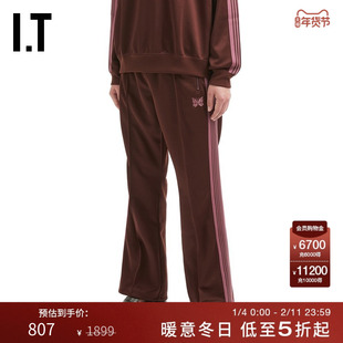 IT NEEDLES男装微喇长裤运动裤新款复古时尚条纹边饰长裤RW3185MP