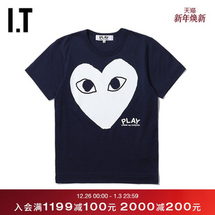 GARÇONS PLAY女装 短袖 新品 des T恤2019秋季 爱心印花17 COMME