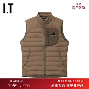 立领拉链羽绒马甲新款 BRISTOL男装 绗缝羽绒背心外搭 F.C.REAL