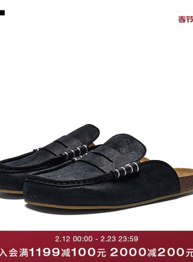 IT JW Anderson男款包头穆勒鞋新款复古气质露跟拖鞋勃肯鞋008519