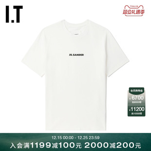 短袖 SANDER女装 T恤新款 日常简约基础款 0118XL 圆领纯色半袖 JIL