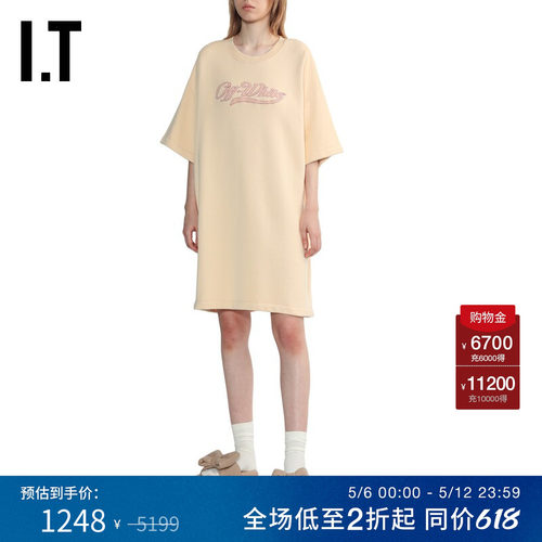 ITOFF-WHITE™廓形半袖连衣裙