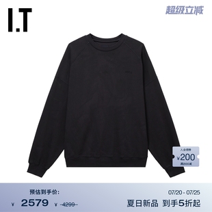 纯色套头上衣241P04MO JUUN.J男装 宽松圆领卫衣新款 休闲基础款