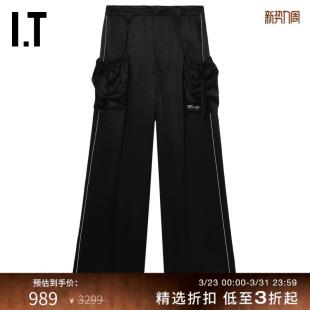 长裤 新款 时尚 运动裤 阔腿裤 简约宽松休闲裤 PT6339AO BAPY女装