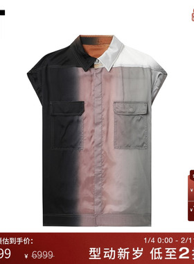 IT Rick Owens女装飞袖衬衫新款潮流个性拼色翻领上衣02410DXM